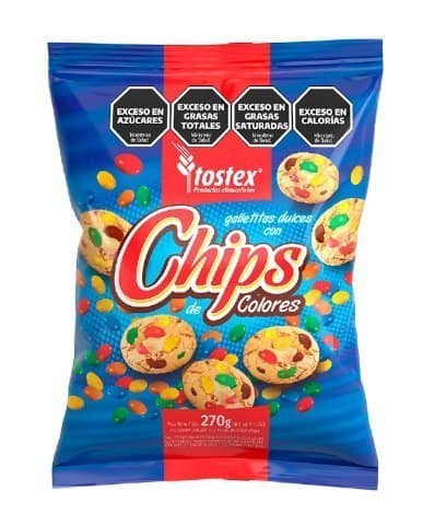 Galletitas Tostex chips de colores 270 g