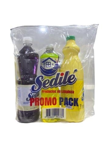 Pack Sedile: lavandina, limpiapisos y lavavajillas x5