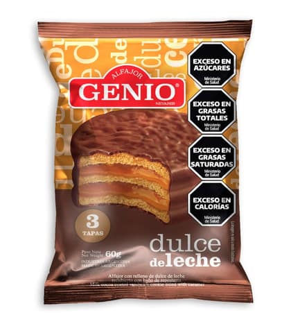 Alfajor Genio negro 60 g