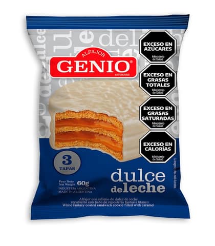 Alfajor Genio blanco 60 g