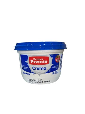 Crema de leche Primer Premio 200 ml