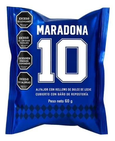 Alfajor Maradona negro 60 g